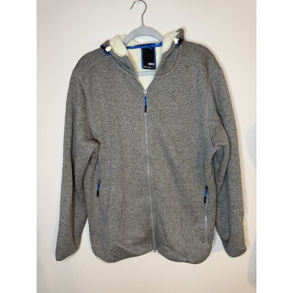 Projek Raw Still Human Zip Up Hoodie Men’s L Gray Cruelty Free Warm Cozy - Picture 2 of 11